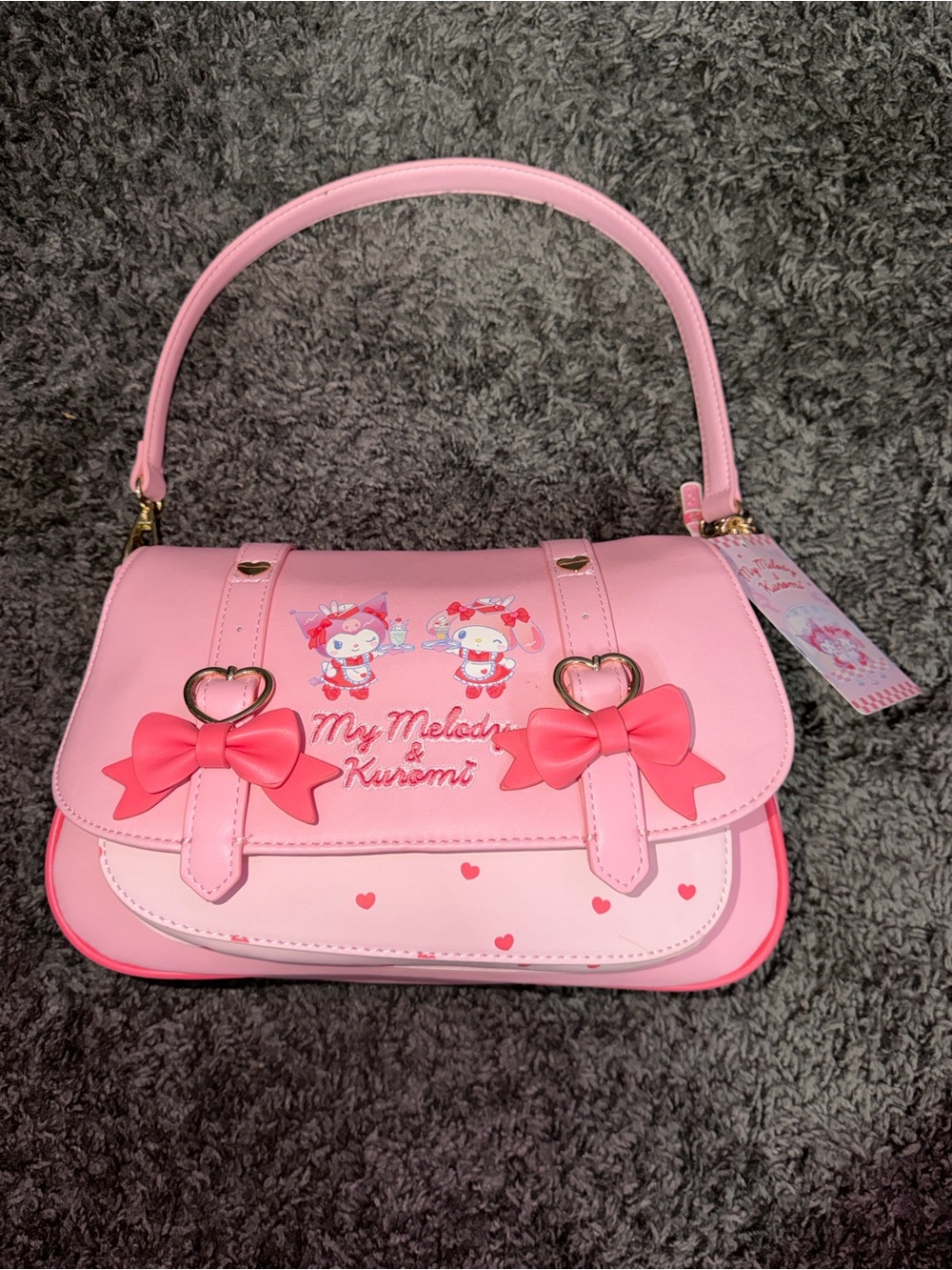 Sanrio My Melody & Kuromi Pink Bow Shoulder Bag